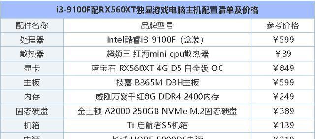 2024年游戏电脑配置推荐（为您找到最适合的游戏电脑配置）  第1张